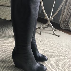 Tall leather boots